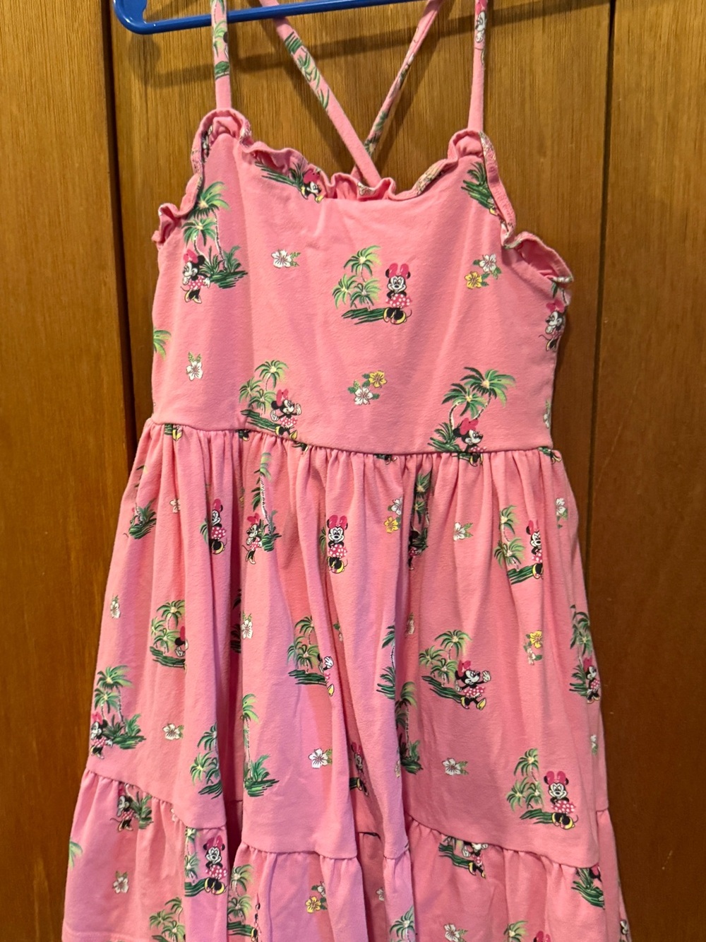 Janie and Jack Pink Minnie Mouse Tropical Print Sundress